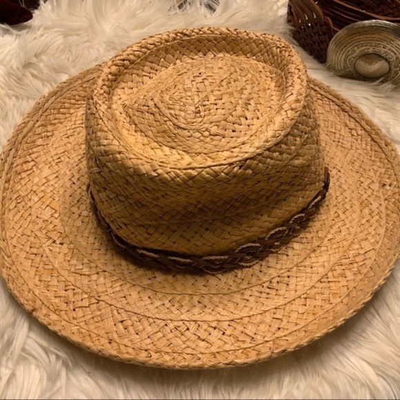 Scala wicker hat w/braid strap detail - Picture 6 of 6